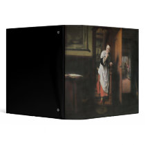 Lovers with a Woman Listening Vinyl Binder