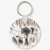 LOVERS  Wolf Couple keychains