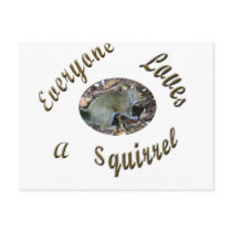 Loves a Squirrel Postcard by squirrel27 Loves a Squirrel Postcard