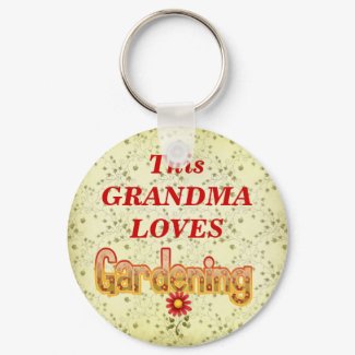Loves Gardening keychain