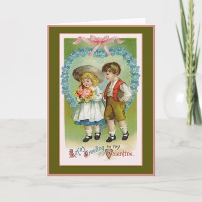 Love&#39;s Greeting Old Fashioned Valentine Greeting Cards by CustomizeACard