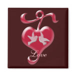 Love's Heart Magnet magnets