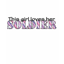 Loves Her Soldier Tee t-shirts