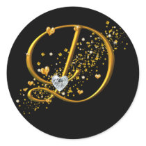 Love's Magic D monogram stickers