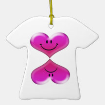 Loves Me, Loves Me Not, Fun Hearts Design Ornament