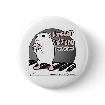 Loves Popcorn! buttons by hamsteronapiano Loves Popcorn! buttons