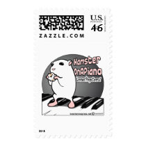 Loves Popcorn! postage by hamsteronapiano Loves Popcorn! postage