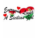 Loves Sicilian Girl t-shirts