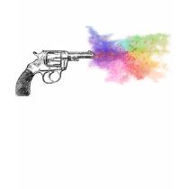 love's smokin' gun : rainbow : t-shirts