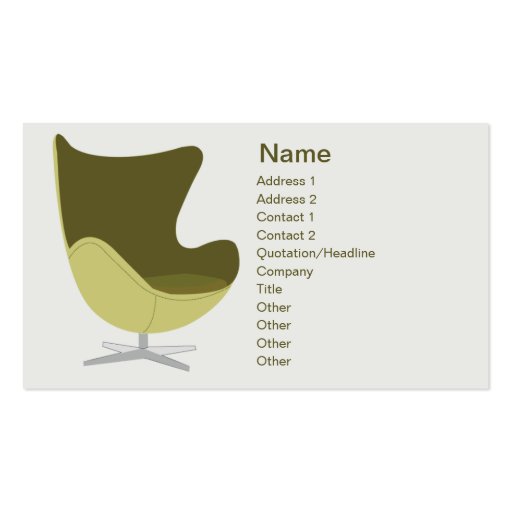 Loveseat - Business Business Cards (front side)