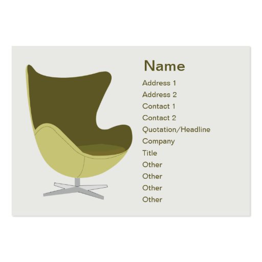 Loveseat - Chubby Business Card Templates