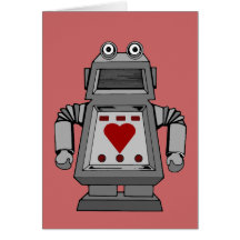 Lovesick Robot Greeting Cards