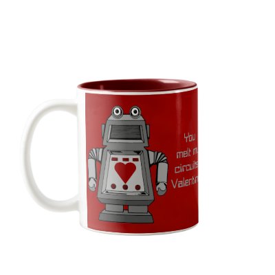 Lovesick Robot Mug by litabug