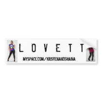 Lovett bumper sticker. bumper stickers