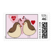Lovey Birds Postage stamps