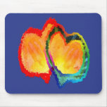 Lovey Dovey Hearts Mousepad mousepads