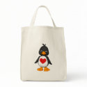 Lovey The Penguin Tote Bag by mariannegilliand Lovey The Penguin Tote Bag