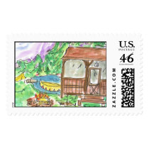 Lovie and Dodge A-Camp postage by lovieanddodge Lovie and Dodge A-Camp postage