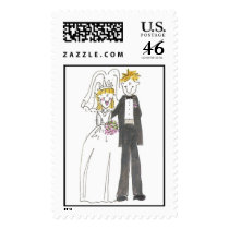Lovie and Dodge KK Bride & Groom postage by lovieanddodge Lovie and Dodge KK Bride & Groom postage