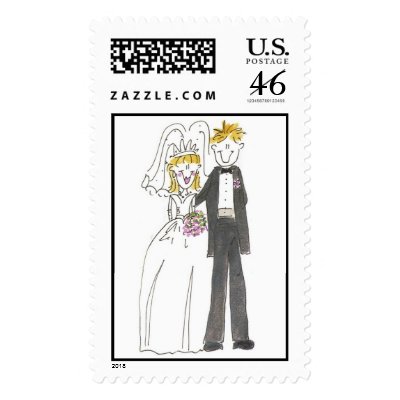 Lovie and Dodge KK Bride & Groom Stamps