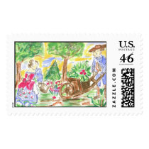 Lovie and Dodge - Le Jardin postage