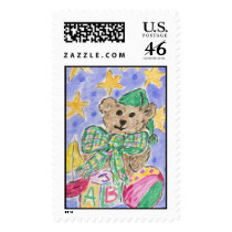 Lovie and Dodge - Little Boy Bear postage