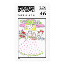 Lovie and Dodge Luncheon Lady postage