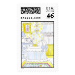 Lovie and Dodge Nursery Blue postage