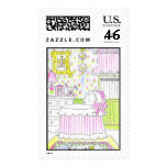 Lovie and Dodge Nursery Pink postage