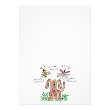 Lovie and Dodge Puppy Dog Custom Invite