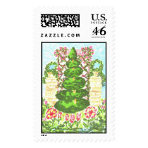 Lovie and Dodge - Topiary postage