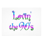Lovin the 90s custom invitation