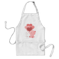 Loving Bear Apron by Customizables Loving Bear Apron