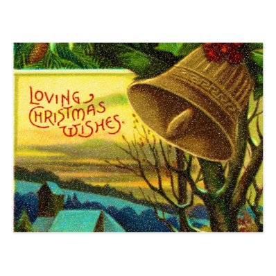 loving christmas wishes post card