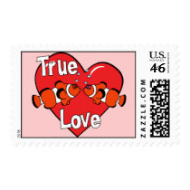 Loving Clownfish Postage Stamps by MenagerieMayhem Loving Clownfish Postage Stamps