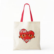 Loving Clownfish Tote Bag by MenagerieMayhem Loving Clownfish Tote Bag