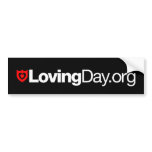 Loving Day Bumper Sticker in Black