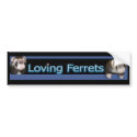 Loving Ferrets bumper stickers