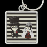 Loving Gothic Wedding Key Chain