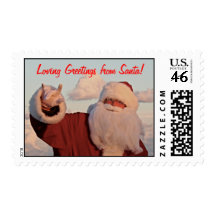 Loving Greetings from Santa! Postage Stamps
