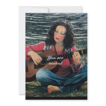 LOVING GUITAR , bright blue red black Announcements