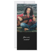 LOVING GUITAR, Country Blues Folk  Pop Music Personalized Invite