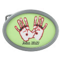 Loving Hands - John 20:27 Oval Belt Buckle