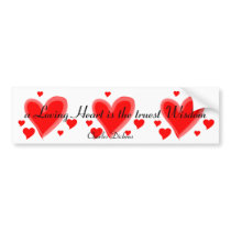 Loving heart bumper sticker
