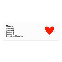 Loving Heart - Profile Card Business Card Template