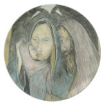Loving Holy Family Decorative Christmas Plate Loving Holy Family Decorative Christmas Plate