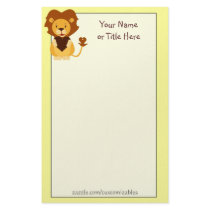Loving Lion Stationery by Customizables Loving Lion Stationery