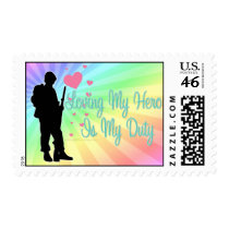 Loving My Hero Is My Duty postage