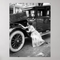 Loving My Old Car, 1920s Poster
