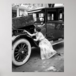 Loving My Old Car, 1920s Poster